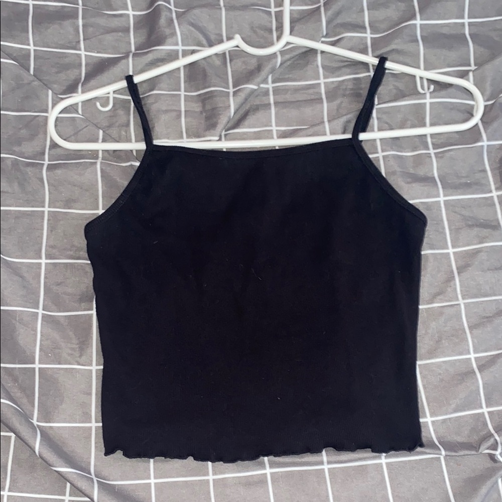 Forever 21 Black Sleeveless Crop top